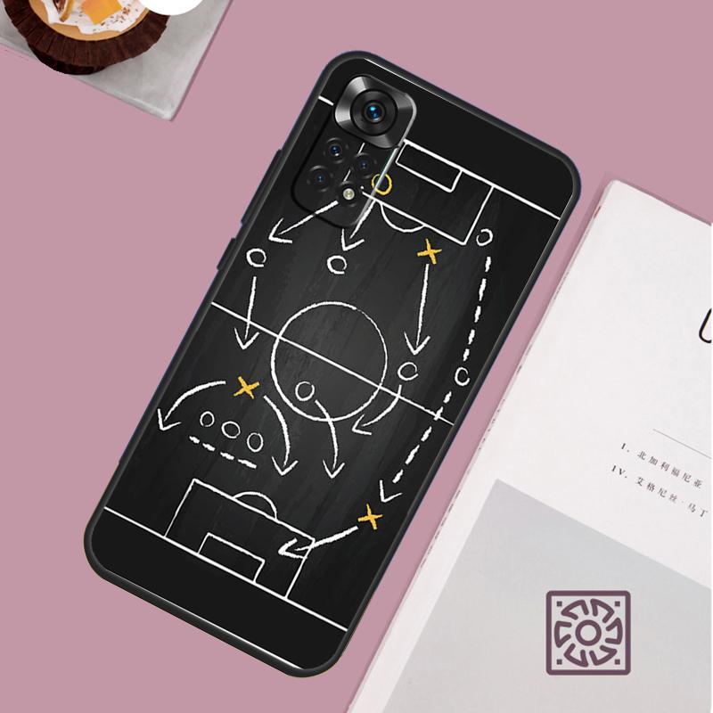 Football Soccer Tactics Time Case For Xiaomi Redmi Note 14 13 12 11 15 Pro Plus Redmi 15 13 10 10C 12C 13C 14C 15C Cover