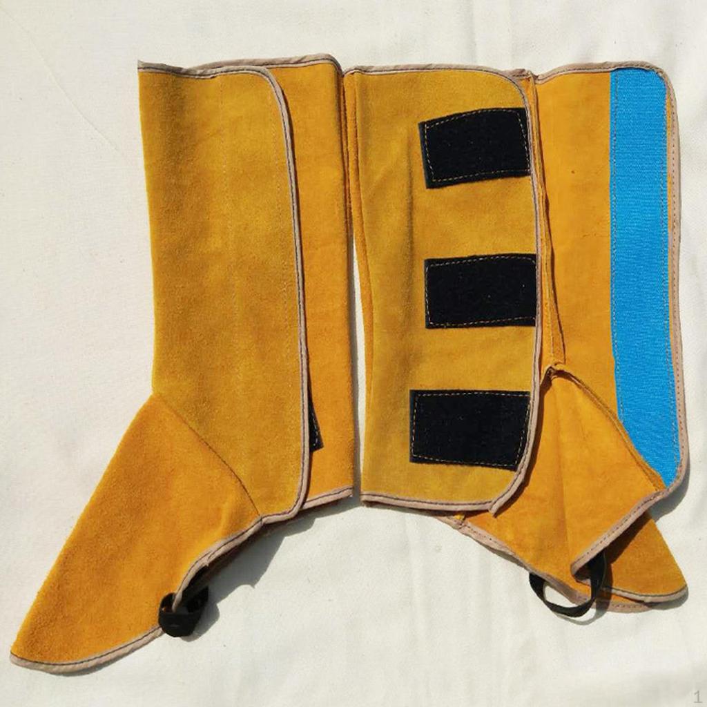 2 Pieces Welding Boot Cover Leather Spats Equipments Shoe Covers Gaiters for