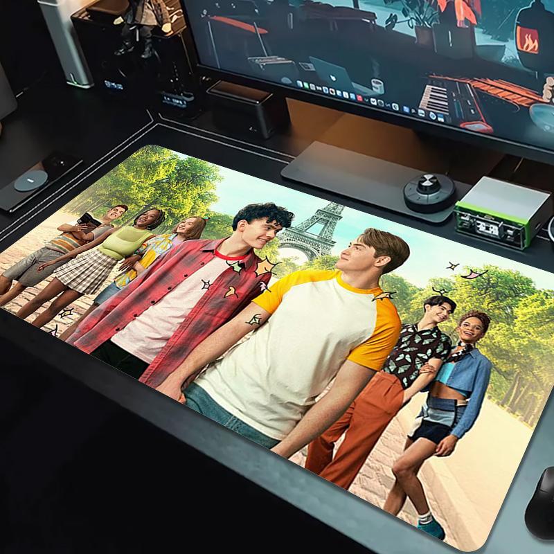 Heartstopper Large Size Mouse Pad Large Gaming Table Cushion Non-slip Laptop Tablet Big Mousepad XXL Mat Mini PC Playmat With Lock edge