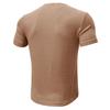 Men's Slim Fit Henley T-shirt: European & American Sports Style, Ribbed, Elastic, Short Sleeve, Solid Color