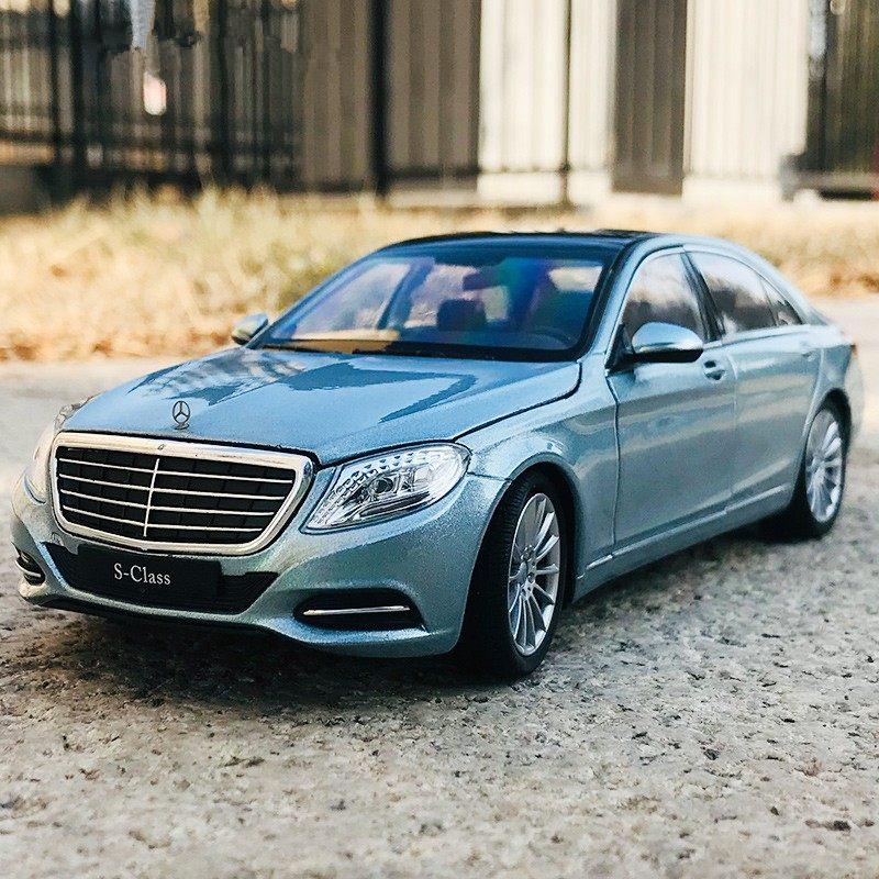 Welly 1/24 Mercedes Benz S-Class S500 Alloy Car Model Diecast Metal Toy Vehicles Car Model High Simulation Collection Kids Gifts