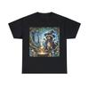 Unisex Adult T-Shirt Enchanted Forest Raccoon Wizard Mushroom Mystic Psychedelic