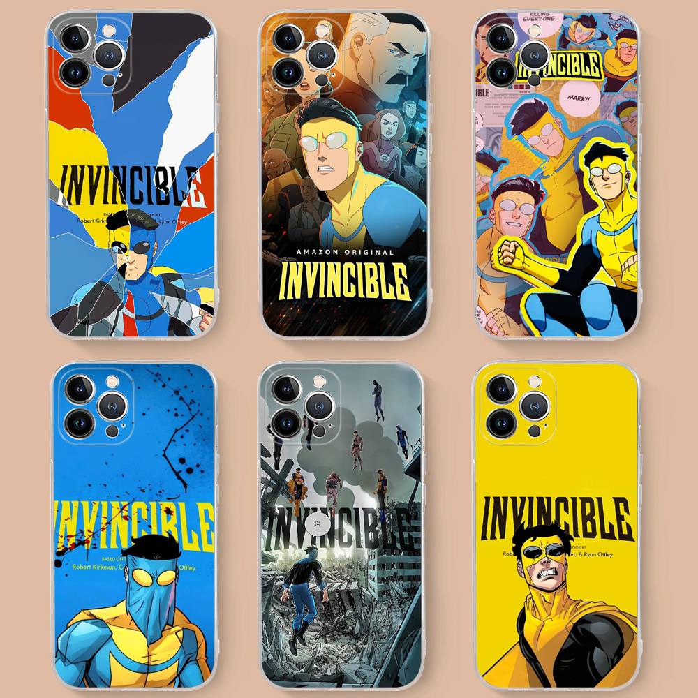 Superhero Invincible Anime For IPhone 17 16 15 14 13 12 Mini 11 Pro Max Transparent Case