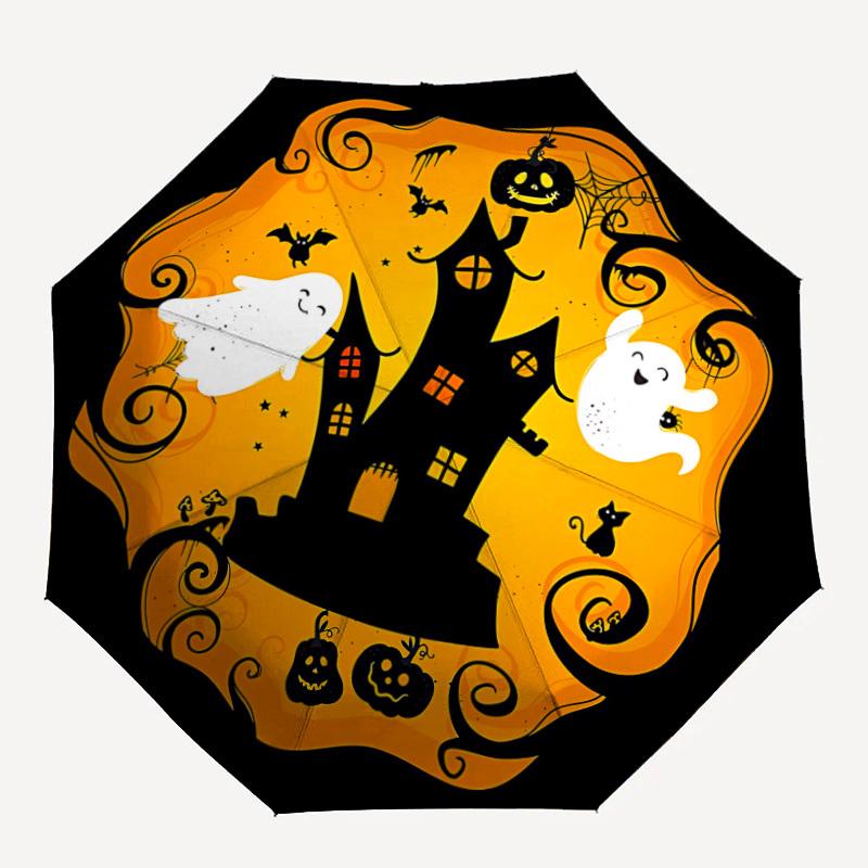 1pc Halloween Ghost, Automatic Folding Umbrella. Portable Collapsible Design, Best  Birthday Festival Gift Yy250924138