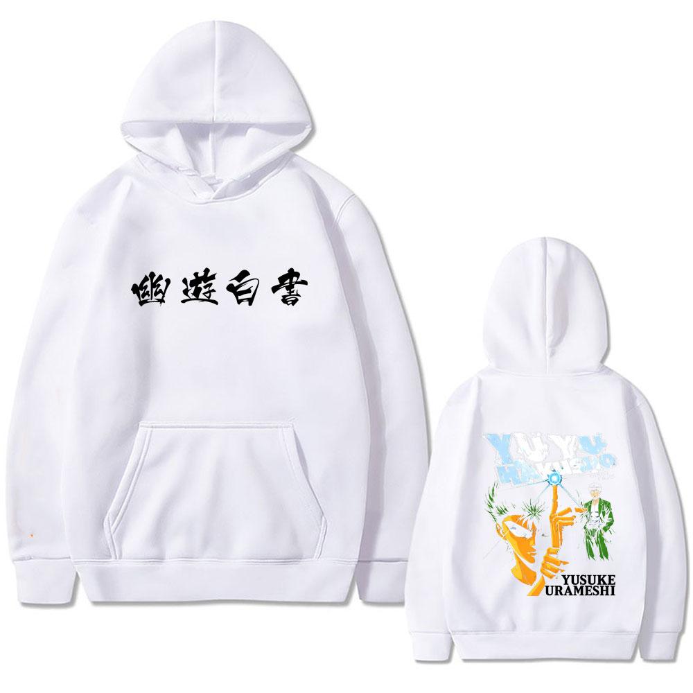 Anime YuYu Hakusho Urameshi Yuusuke Hoodie Unisex Clothing Cartoon Oversized Pullover Hoodies Male Fashion Hooded Tracksuit