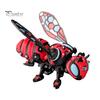 Desktop Decorative Statue 3D Printed Articulated Bee Figurine, Flexible Joint Fidget Toy with Keychain, Mechanical Unique Gift for Desk Display