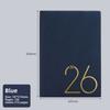 Wear-resistant 2026 Schedule Planner Notepad 365 Days Efficiency Notebook  Office Supplies