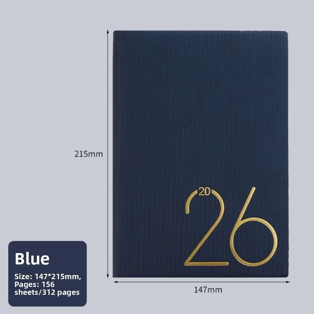 Wear-resistant 2026 Schedule Planner Notepad 365 Days Efficiency Notebook  Office Supplies