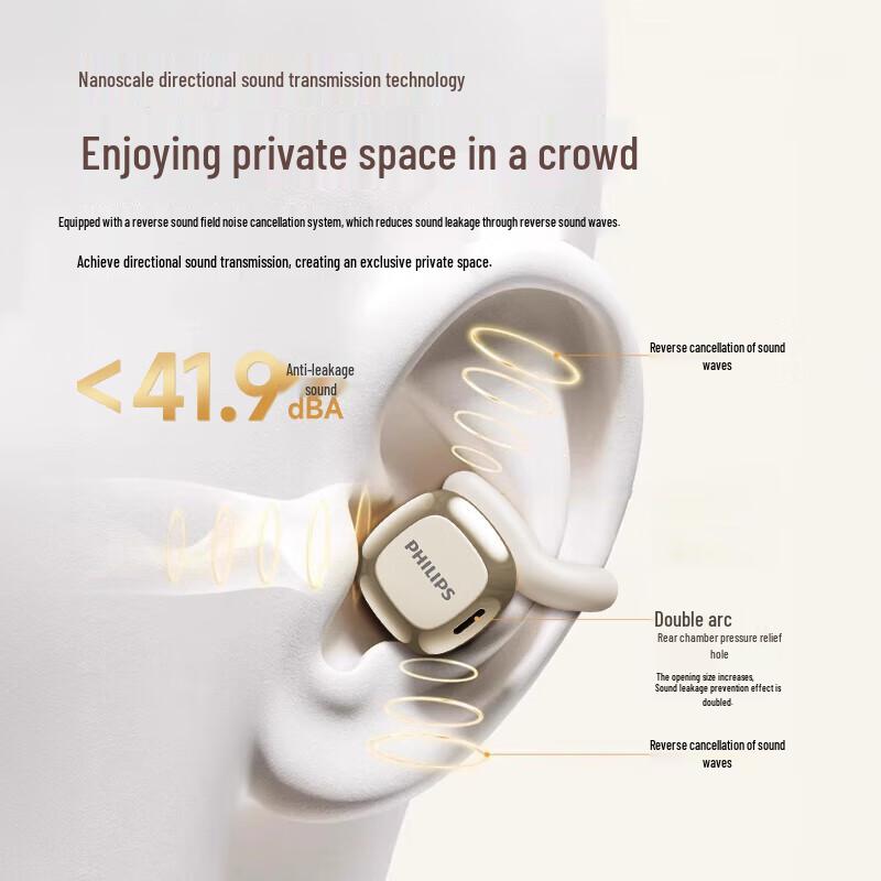 Philips TAQ4220 Bluetooth Ear-clip Headphones