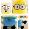 Minions Cute Movie  Periphery Yellow Plush Stuart Stuffed Toys In Jeans Soft Dolls Pillow Decoration Children Birthday Gift