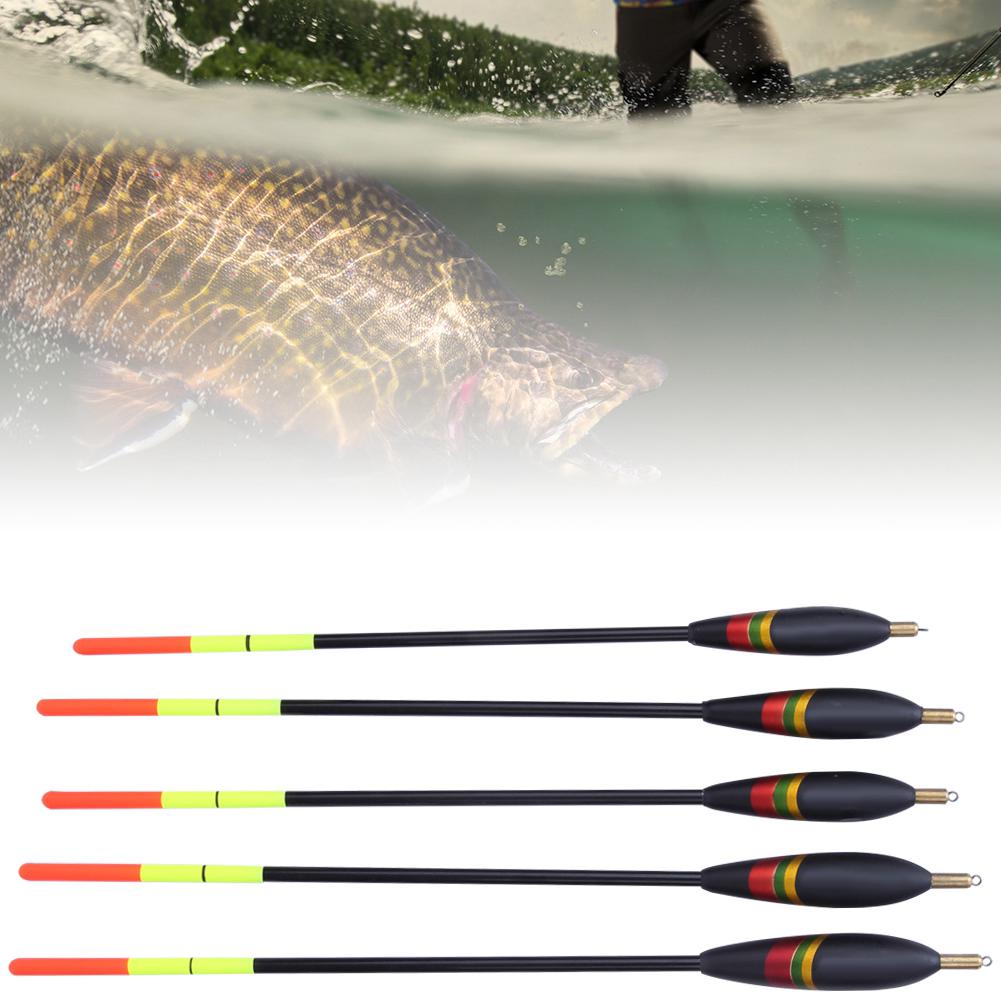 5 Stück Langlebige Balsaholz Angelpose Pose Mehrzweck Fischfutter Köder Zubehör Set( )