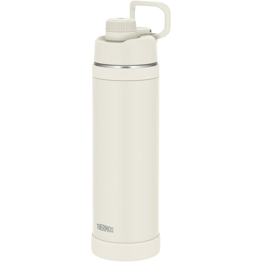 Thermos Water Bottle Vacuum Insulated Sports 1.5L Ivory White Handle Dishwasher Safe Convenient Carry Loop Direct Drinking Removable Spout Easy Cold