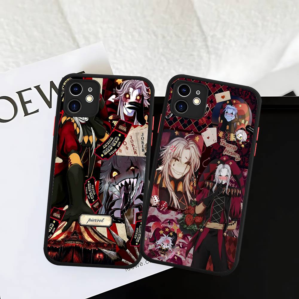 Anime The Freak Circus Pierrot Phone Case For IPhone 16e 16 15 14 13 12 11 Pro Max X XS Max Plus Matte Clear