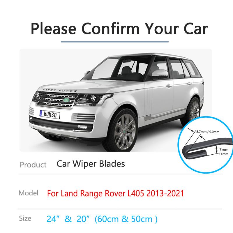 For Land Range Rover L405 2013~ Front Rear Set Wiper Blades Brushes Window Windscreen Windshield Cleaning Auto