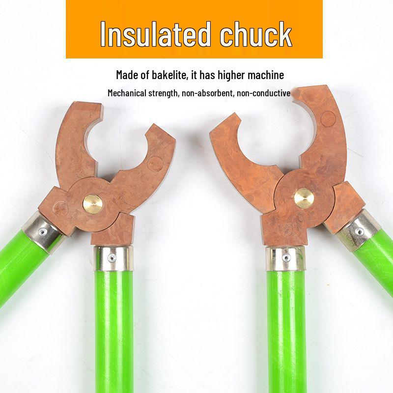 10kV High-Voltage Insulation Clamp Fuse with Bakelite Chuck & 35kV Lightweight Pliers