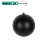 Black PVC Christmas Balls - Decorative Ornaments (6-15CM) for Tree Hanging and Scene Arrangement.