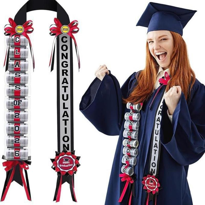 Class Of 2026 Graduation Money Lei Necklace With Cash Holder Elegant Garland Graduation Parties And Celebration