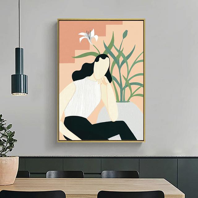 Abstract Woman Art Oil Painting Decorative Illustration Nordic Posters And Prints Wall Art Canvas Mural Pictures In The Room No Frame