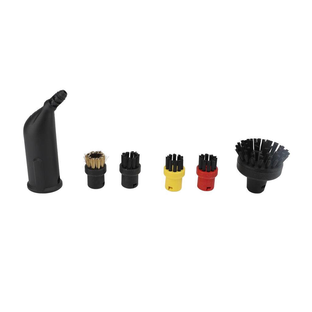 Steam Cleaner Brushes Nozzles Set 5 Round Brushes 2 Flat Brushes 1 Flat Nozzles 1 Extended Nozzle 3 Fibre Cloth for SC1 SC2 SC3 SC4 SC5 CTK10