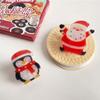 PVC Christmas Elk Hair Claw Deer Snowman Hair Clip Kawaii Santa Claus Shark Clip  Wash Face