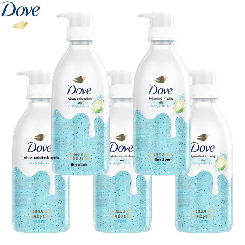 Dove Refreshing & Moisturizing Shower Gel, Glacial Sea Salt White Grapefruit Scent