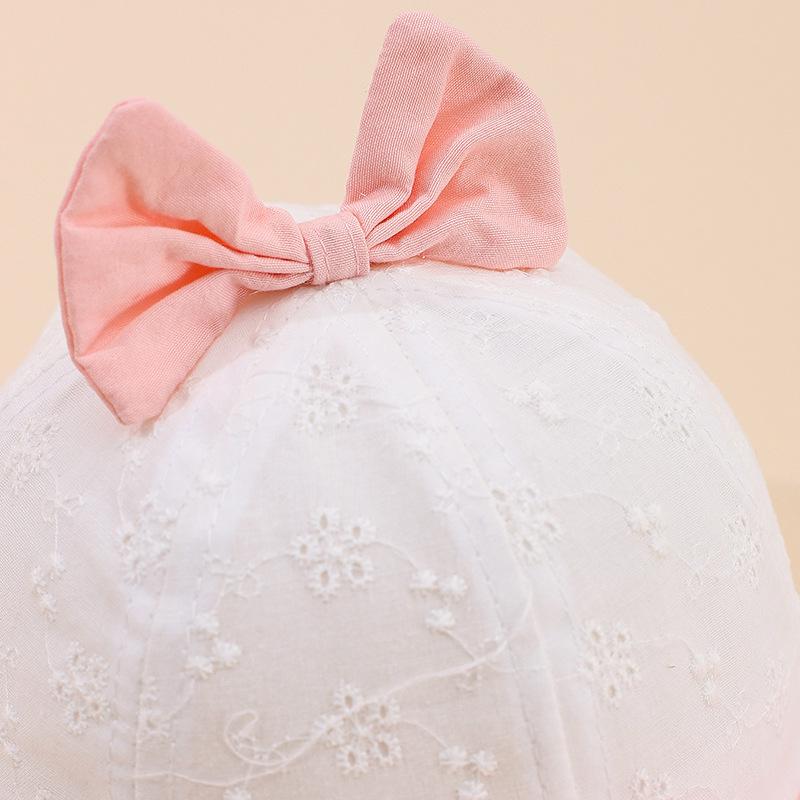 New Arrival: Baby Girl Soft Brim Adjustable Sun Hat - Versatile, Sweet Princess Duckbill Cap