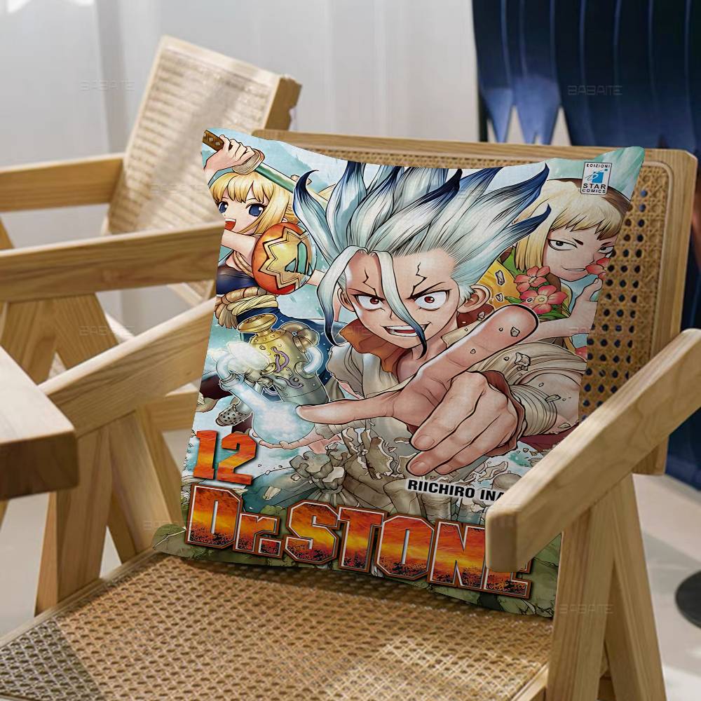 Popular D-Dr S-Stone Sci-Fi Anime Cushion Cover Decorative Pillow Sofa Home Decor Case Pillow Cases