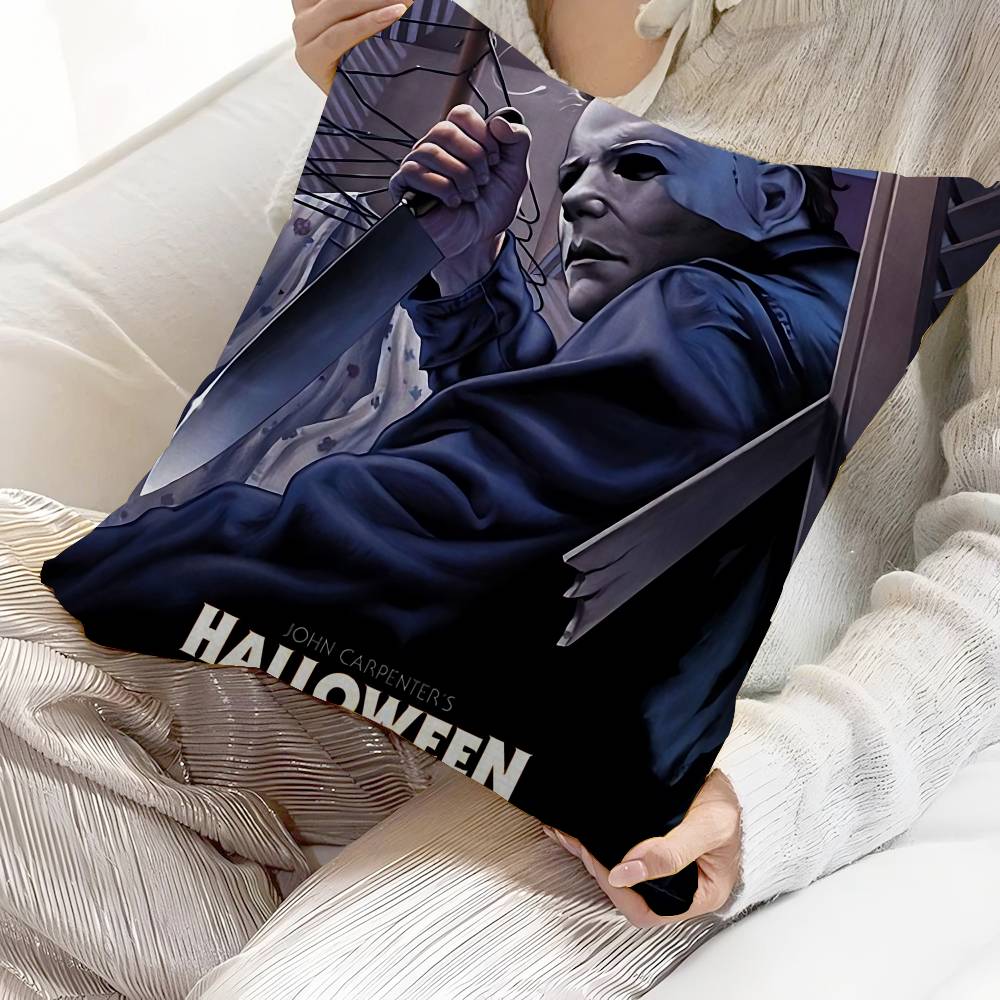 

Horror Movies HHalloween Michael Myers Pillow Cushion Cover Pillowcase Living Room Sofa Home Decor Customized 30x30 cm