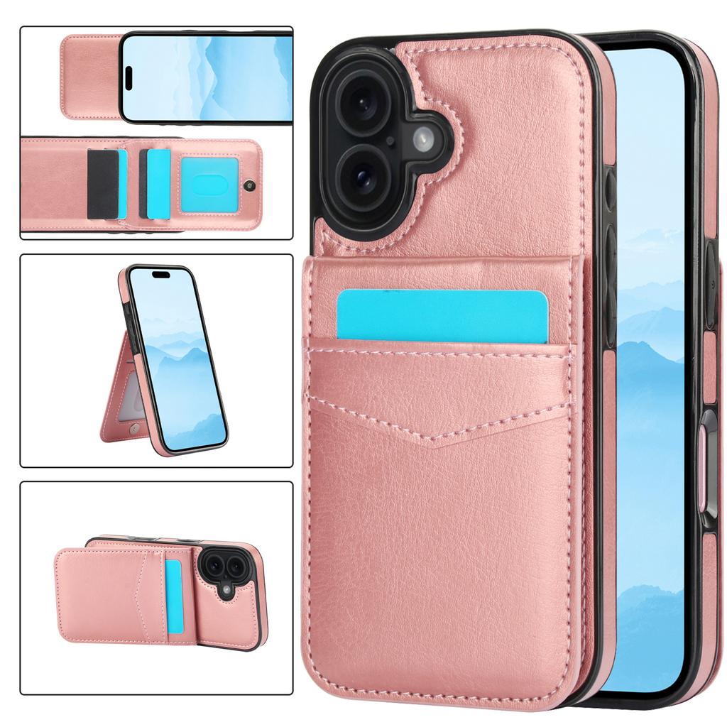 Portefeuille en Cuir avec Porte-Cartes Support Coque de Téléphone pour IPhone 17 Air 16 Pro Max 15 14 Plus 13 12 11 X XS XR 8 7 Housse de Protection