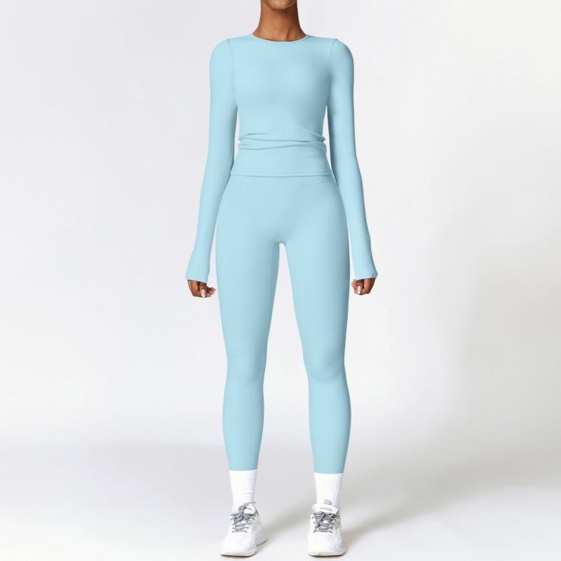 Womens Quick Dry Stretchy Yoga Set Workout Running Sport Outfit