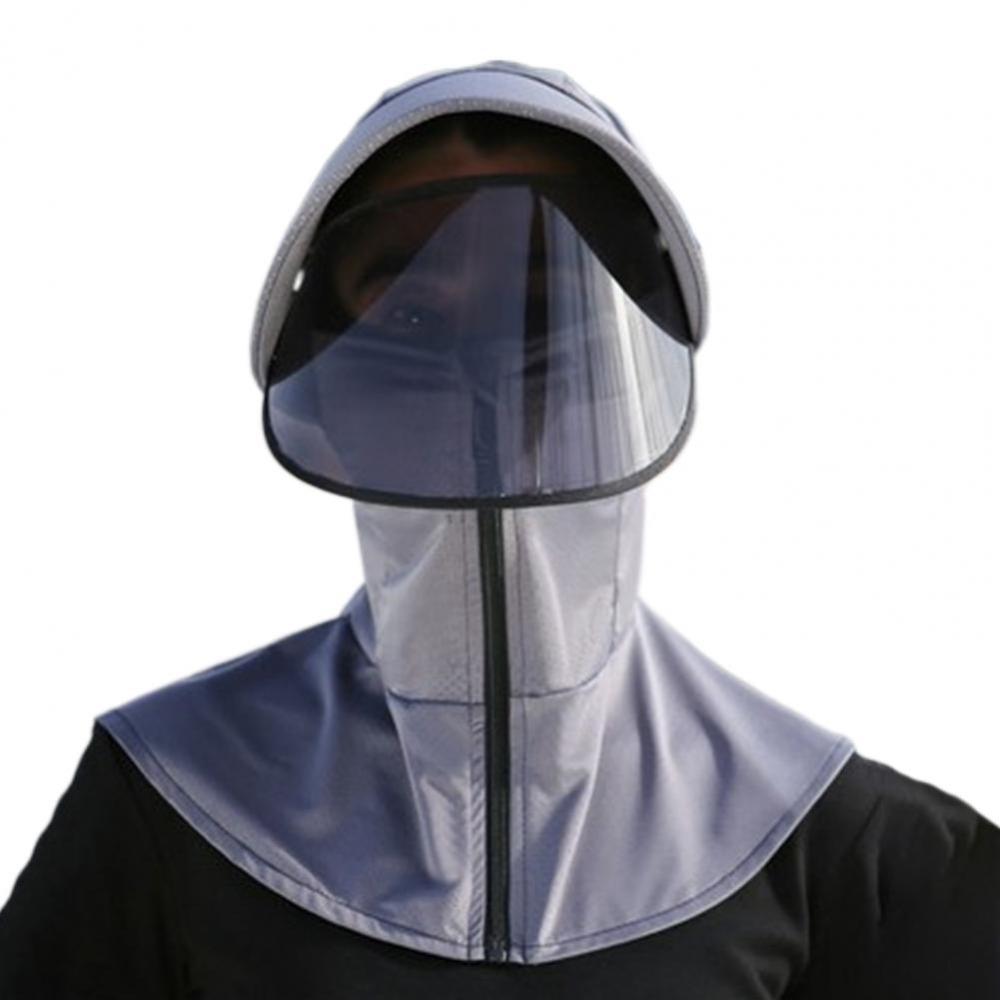 

Маска для лица Женская шляпа от солнца Ледяной шелк Летняя Кепка с защитой от УФ-лучей Модная женская шляпа от солнца Велоспорт темно серый