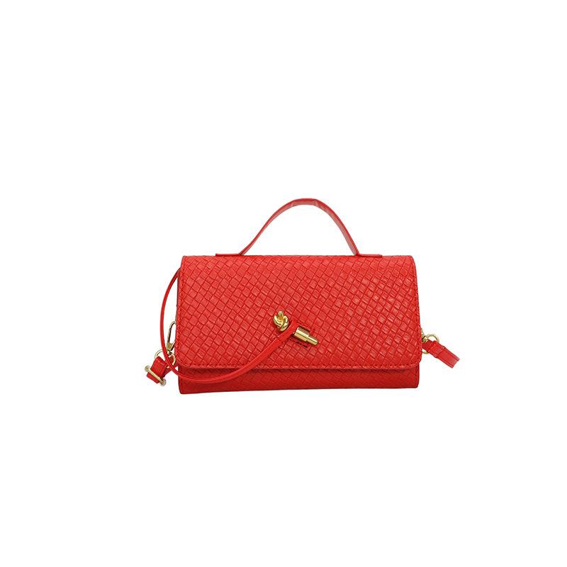 

Premium bag women s bag new fashion chain small square bag crossbody bag niche shoulder armpit bag червоний