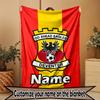 Personalizovaná deka s potiskem Go Ahead Eagles s vlastním jménem, bytový dekor, ložnice, pohovka, kempování, gauč, dárky pro nadšence k narozeninám a Vánocům