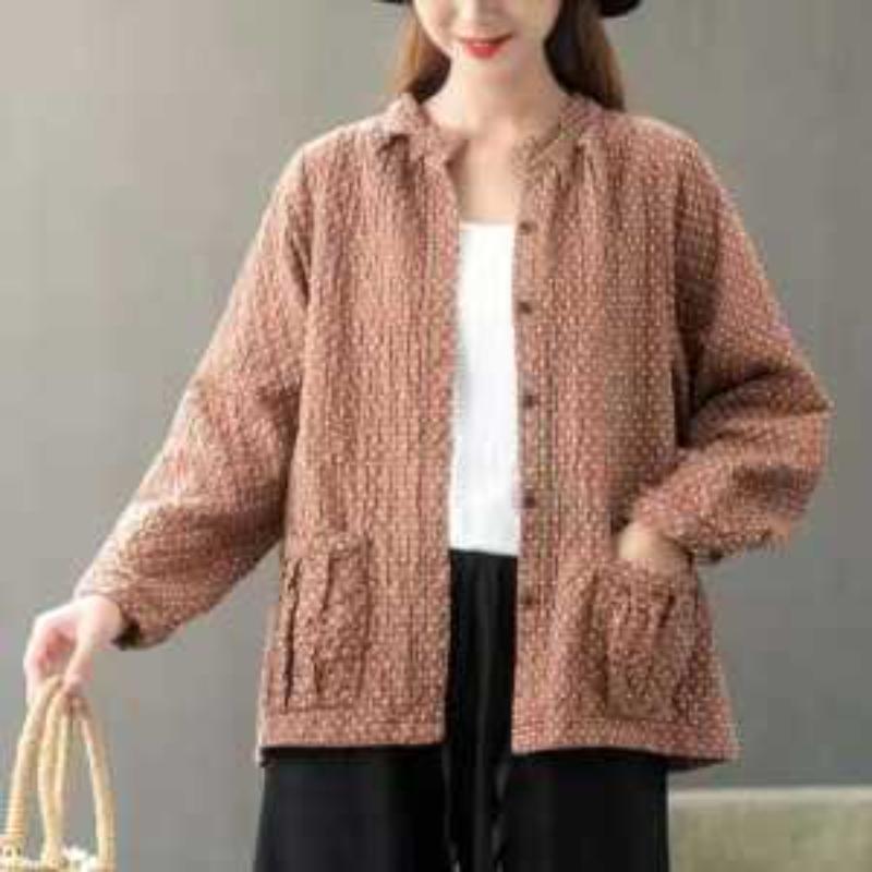 Cotton and Linen Jacket for Women Versatile Loose 2025 Spring Autumn New Literary Retro Thin Long-sleeved Top