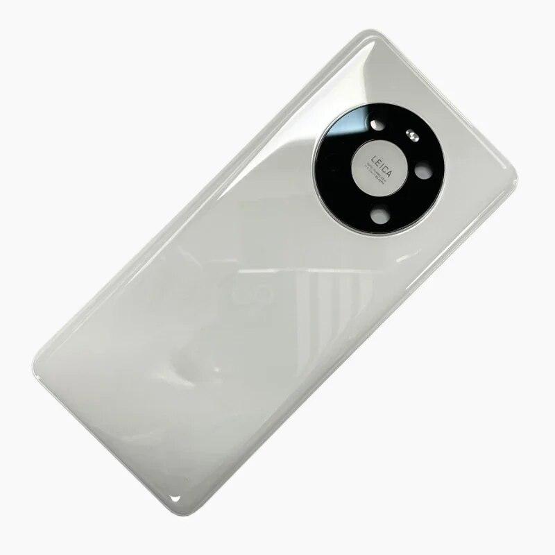 Для Huawei Mate 40E Стеклянная крышка аккумулятора Задняя крышка корпуса Задняя крышка Запасная часть с объективом камеры белый