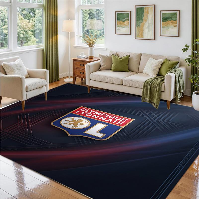 Lyon FC Design Crystal Velvet Rug Soft Decorative Mat for Bedroom Entrance