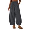 Pantaloni da Donna in Velluto a Coste Colorati Vita a Sacchetto Vita Alta Gamba Larga Vestibilità Larga Pantaloni Casual