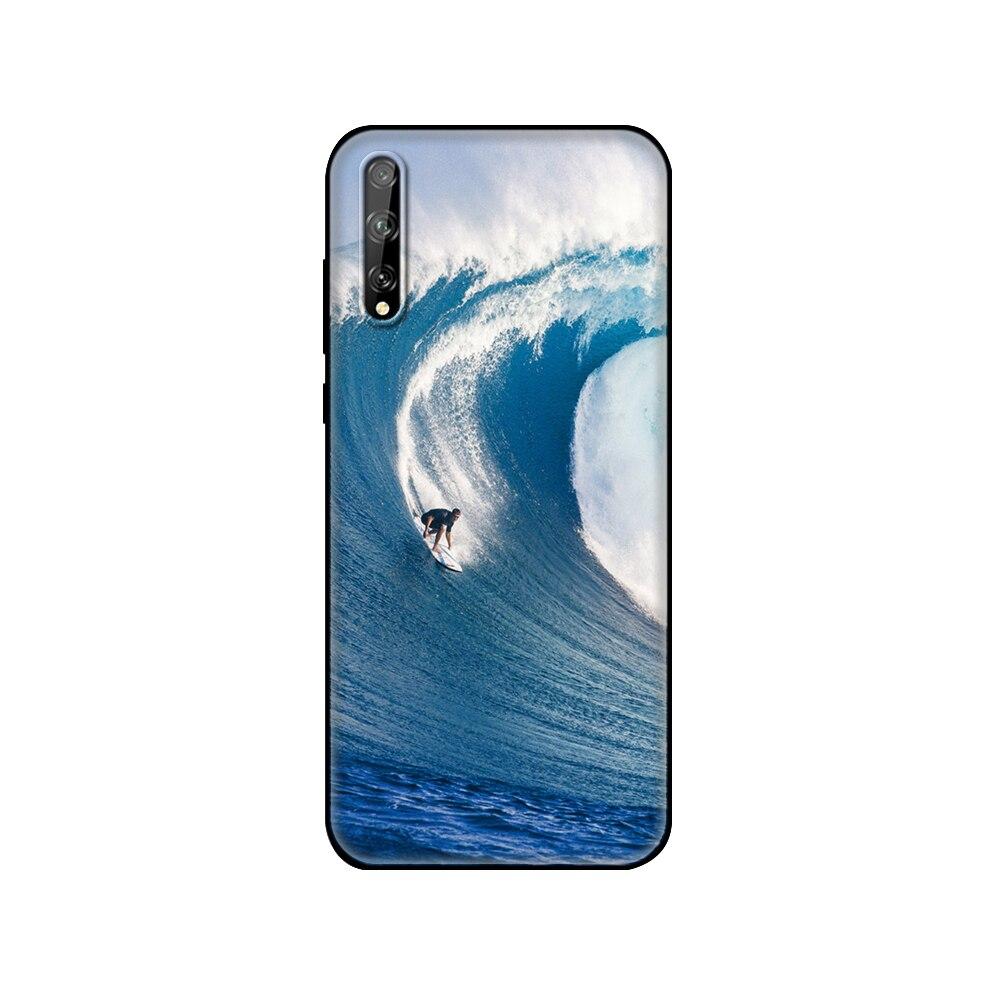 Für Huawei Y8P Hülle 6.3" Weiches Silikon Tpu Handyhülle Auf Huawei y8p 2020 Y 8P AQM-LX1 Rückseite huaweiy8p Bumper Funda schwarze tpu Hülle