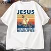 Jesus Der Ultimative Kreuzheber T-Shirts Religiöser Glaube Fitnessstudio T-Shirt Lustiges Baumwoll-T-Shirt Unisex Streetwear Lockerer Herrenmode