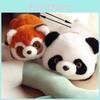 Transforming Panda Flip Into Raccoon Plush Toy Cute Fun Double Sided Kids Gift