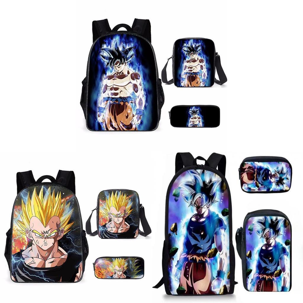 Dragon Ball Z Backpack Set With Waterproof Oxford Cloth For School Kids