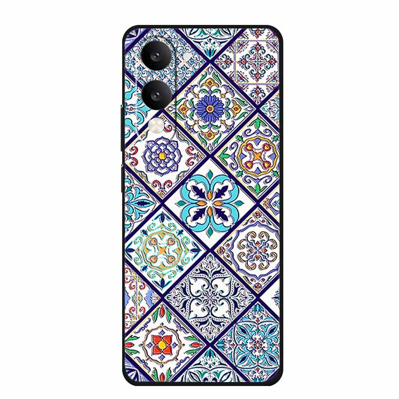 3D Emboss Case For Vivo iQOO Z10 Lite Phone Case Coque Flowers Silicone Soft Back Cover For Vivo Y29S Y29T Y19s GT 5G Case Funda