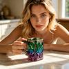 Yousheng Magic Constellation Glass Mug, 330ml Zodiac Coffee Cup with Heat Reveal Design, Starry Night Water Glass for Home
