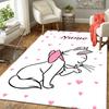 Custom 1Pc Pink Hearts Cats Rug Office Carpet Indoor Outdoor Entrance Doormat Nonslip Soft And Comfortable Living Room D916119