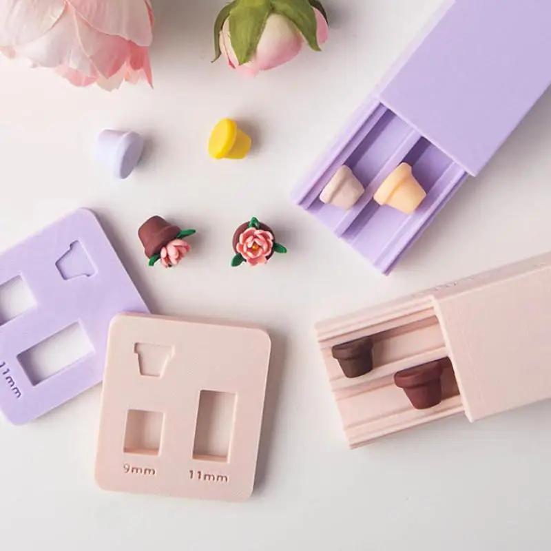 Weiche Ton Polymer Clay Blumentopf Perlenroller DIY Blumentopf Tonform Tonperlenherstellung Für Ohrringe Anhänger Schmuckherstellung