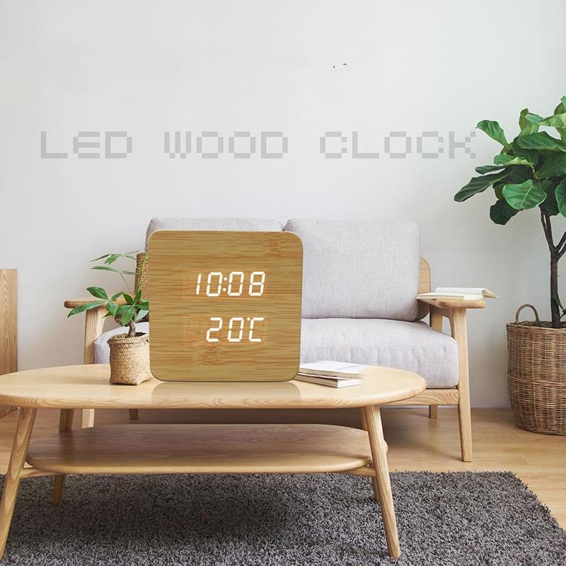 Factory Direct Modern Multifunctional Electronic Led Clock Voice-activated Digital & Analog Display For Home Use-students Old Me
