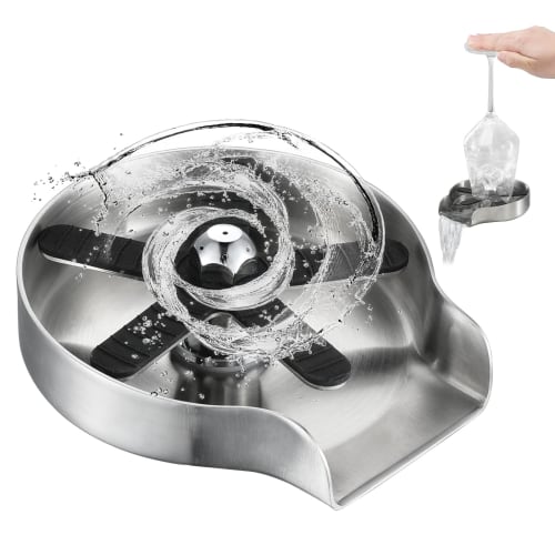 

Glass rinser, sink cup rinser, kitchen sink glass rinser, 360-degree rotating jet glass rinser, faucet glass rinsing device, kitchen sink faucet bottl