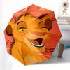 1 Auto Open Lion King, Simba Themed Colorful 8-rib Portable Umbrella for Men and Women, A Compact Commuting Companion Suitable for Daily Dri