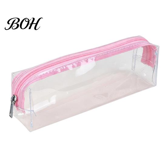 Prüfung Zugelassen Federmäppchen Klarer PVC-Koffer, Wasserdichte Schreibwarentasche für Schüler, Transparent Bunter Reißverschluss Stifteetui Schulpüfung,