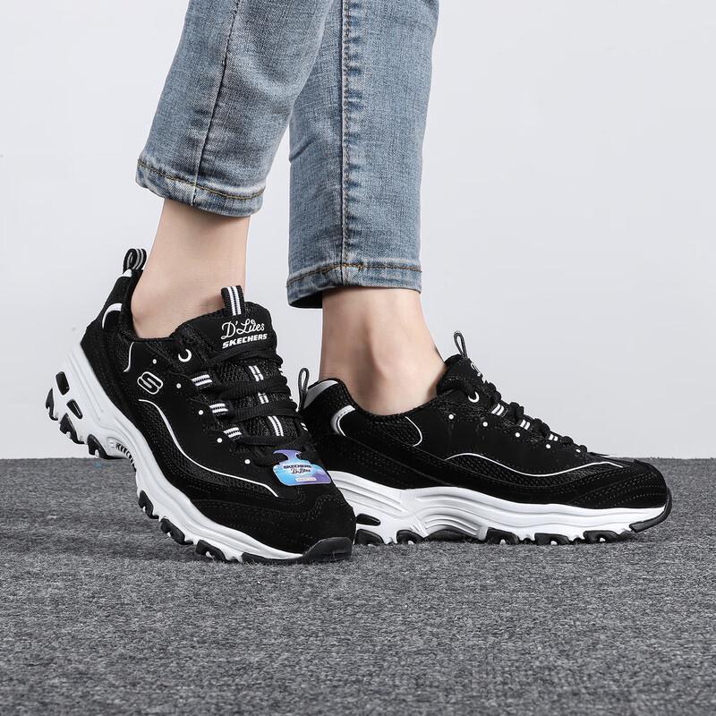 Skechers 13148-BKW Women's Casual Sport Shoes
